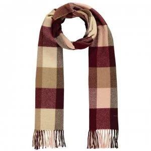Image of Gant Check Scarf - 605 Port Red