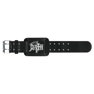 Image of Death - Logo Leather Wrist Strap