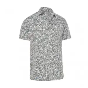 Image of Callaway ARTIFICIAL NATURE PRINT POLOBLACK LICHEN - L