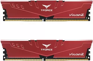 Image of Team Vulcan Z 16GB Red Heatsink (2 x 8GB) DDR4 2666MHz DIMM System Memory