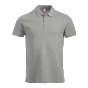 Image of Clique Mens Manhattan Melange Polo Shirt (3XL) (Grey)