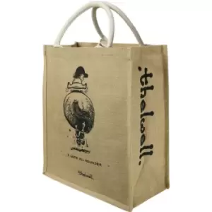 Image of Thelwell Collection Hessian Shopper Bag (One Size) (Beige/Black) - HY
