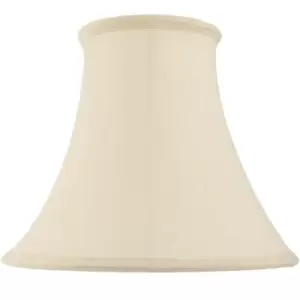 Image of 14" Round Bell Handmade Lamp Shade Cream Fabric Classic Table Light Bulb Cover