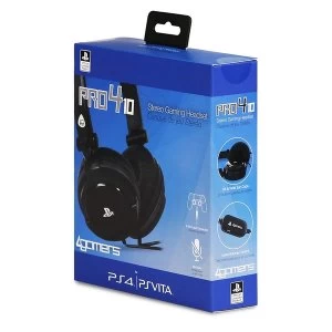 Image of 4Gamers Stereo Gaming Headphone Headset Dual Format PS4 & PS Vita