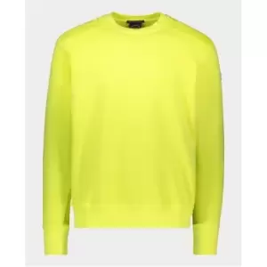 Image of PAUL AND SHARK Dyed Fleece Crew Sweatshirt - Yellow