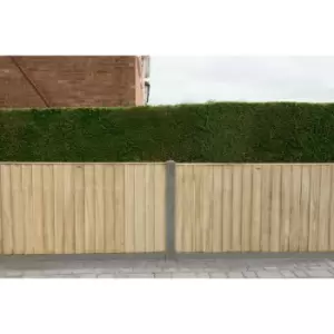 Image of Forest Garden Pressure Treated Closeboard Fence Panel 6' x 4' (4 Pack) in Natural Timber
