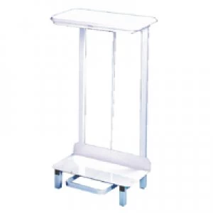Image of Slingsby Pedal Operated Sack Holder Freestanding 92 Litre White 330310