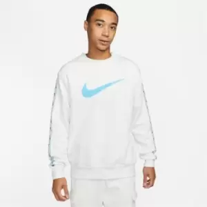 Image of Nike Sportswear Repeat Mens Fleece Sweatshirt - White