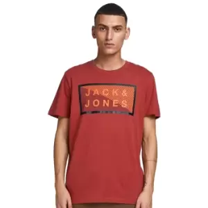 Image of Jack & Jones Mens Jcoshawn Short Sleeve Crew Neck T Shirt L - Chest Size 41 (104cm)