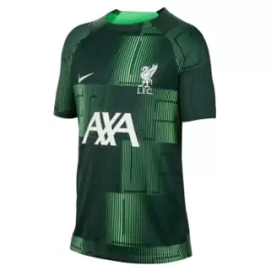 Image of Nike Liverpool FC Away Pre Match 2023 2024 Jersey Junior - Green