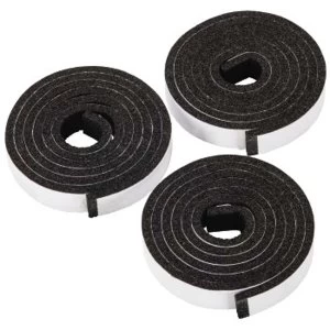 Image of Xavax - Sealing Tape for Ceramic Hob, 3 x 1.10 m - Black - Foam (1 Accessories)