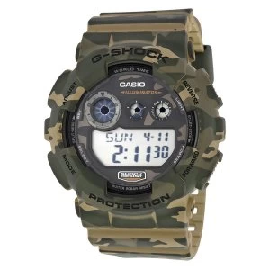 Image of Casio G SHOCK Analog Digital Watch GD 120CM 5 Green Camouflage