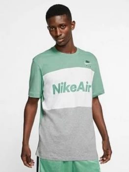 Image of Nike Sportswear Air Short Sleeve T-Shirt - Pine, Pine, Size S, Men