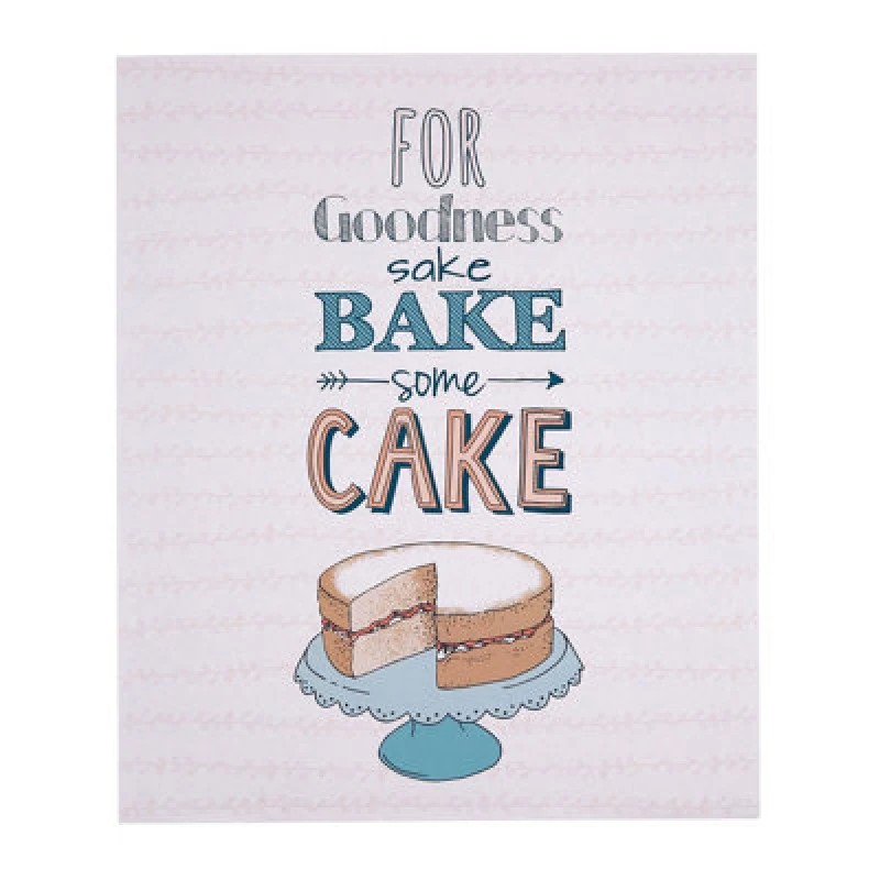 Image of Premier Housewares Pretty Things Bake Some Cake Wall Plaque White