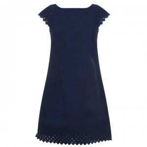 Image of Gant Broderie Dress - 410 Marine