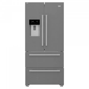 Image of Beko HarvestFresh GNE360520DX 539L American Freestanding Fridge Freezer