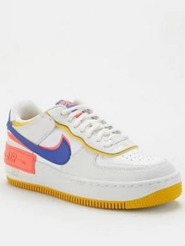 Image of Nike Air Force 1 Shadow - White/Blue/Yellow