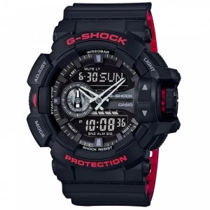 Image of Casio G-Shock Classic Mens Quartz Analogue Watch Black/Red