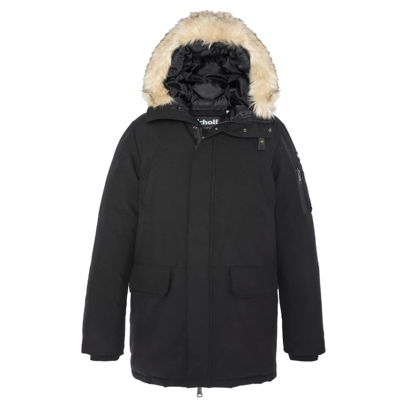 Image of Schott Parka Schott Nelson 20 Noir Male M