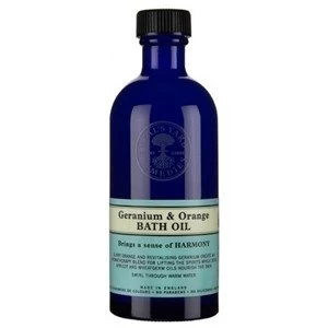 Image of Neals Yard Remedies Geranium and Orange Bath Oil 100ml
