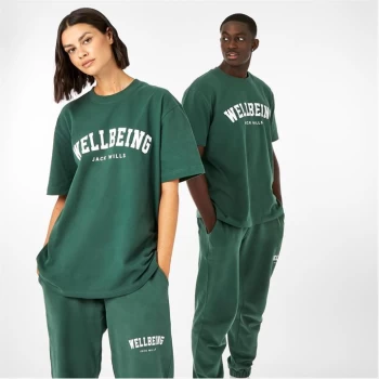 Image of Jack Wills Unisex Wellbeing T-Shirt - Green