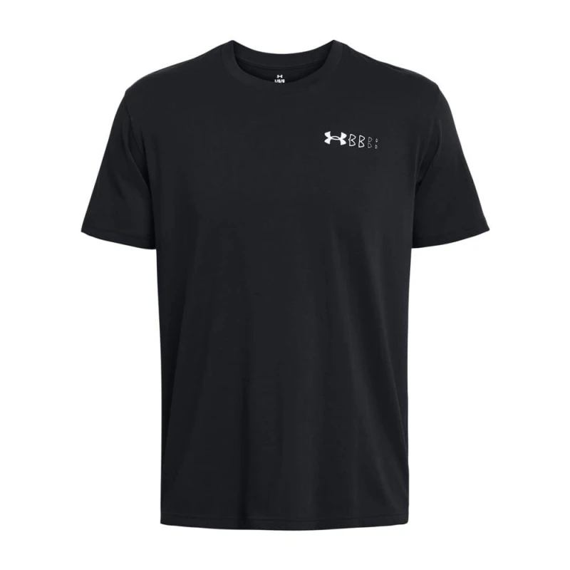 Image of Under Armour Hw Lc Logo Repeat T-Shirt - Black XS