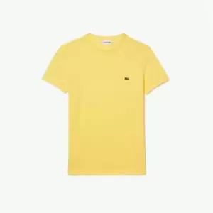Image of Lacoste Pima t Shirt - Yellow