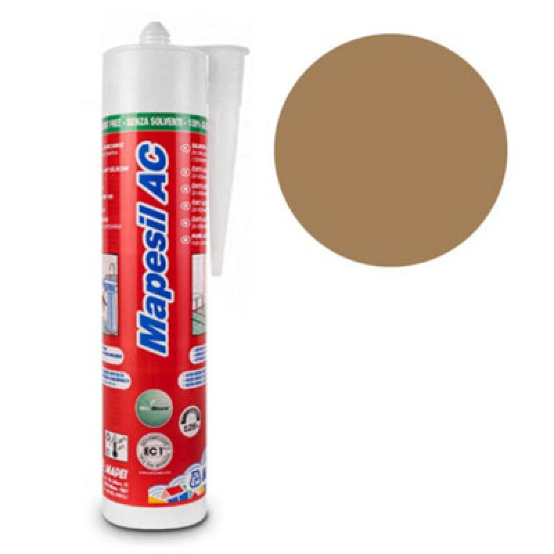 Image of Mapei Mapesil Ac Mould Resistant Silicone 135 Golden Dust 310Ml