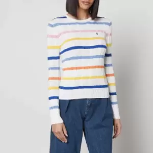 Image of Polo Ralph Lauren Juli Cable-Knit Cotton Jumper - M