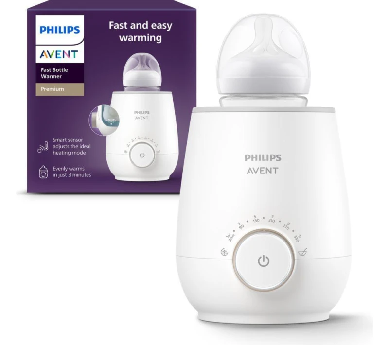 Image of Philips Avent Fast Bottle Warmer with Smart Temperature Control: Warms Evenly, No Hotspots SCF358/00