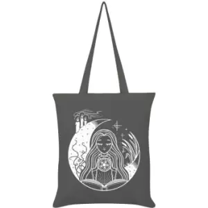 Image of Grindstore White Witch Tote Bag (One Size) (Grey) - Grey