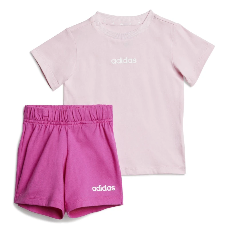Image of adidas Essentials Tee Set Babies Pink/White female 12-18 Months