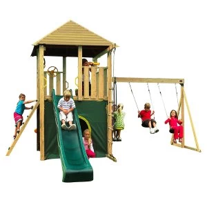 Image of Plum Warthog Childrens Wooden Climbing Frame