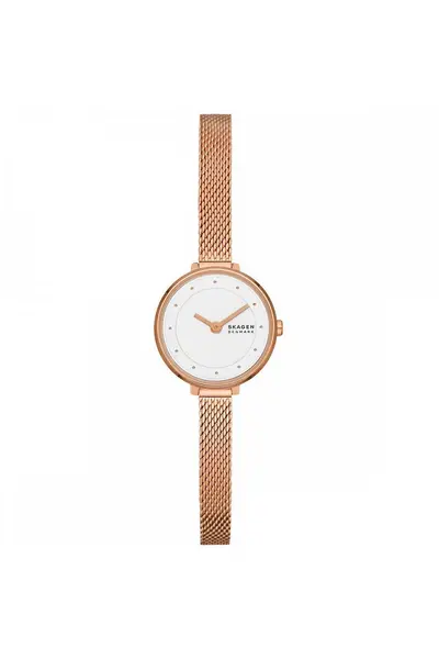 Image of skagen Grenen Lille Stainless Steel Classic Analogue Quartz Watch - Skw3043 White