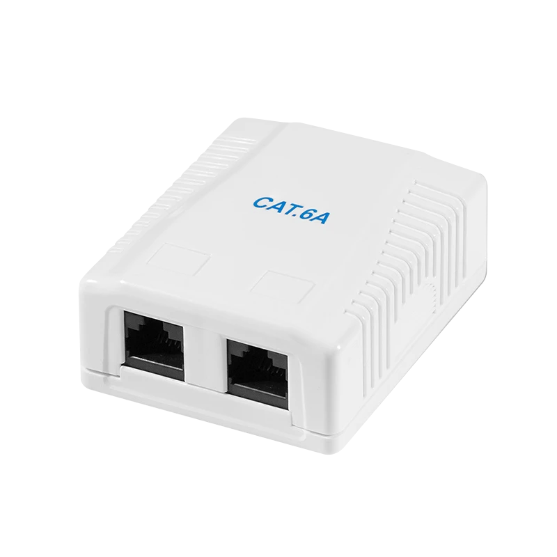 Image of LogiLink Cat.6A Surface Mounted Box 2 x RJ45. unshielded