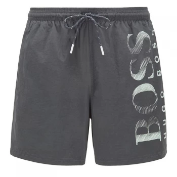Image of Hugo Boss Octopus Logo Swim Shorts Dark Green Size L Men