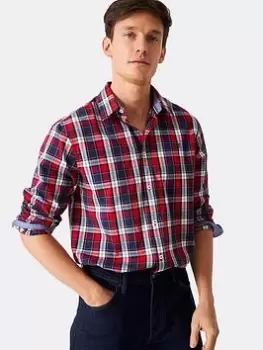 Image of Crew Clothing Crew Clothing Tillers Peached Poplin, White Size M Men