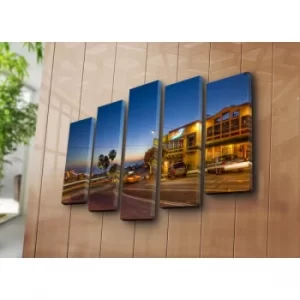 Image of 5PATK-116 Multicolor Decorative Canvas Painting (5 Pieces)