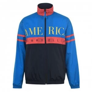 Image of Perry Ellis Nylon Tracksuit Top - 405 Dk Sapphire