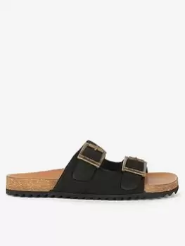 Image of Barbour Allegra Double Strap Mule Sandal - Black, Size 5, Women
