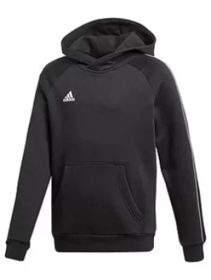 Image of adidas Youth Core 18 Hoody, Black, Size 7-8 Years