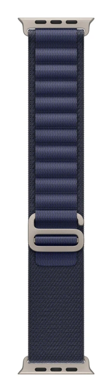 Image of Apple Apple 49mm Navy Alpine Loop - Large - Natural Titanium Finish MXN03ZM/A
