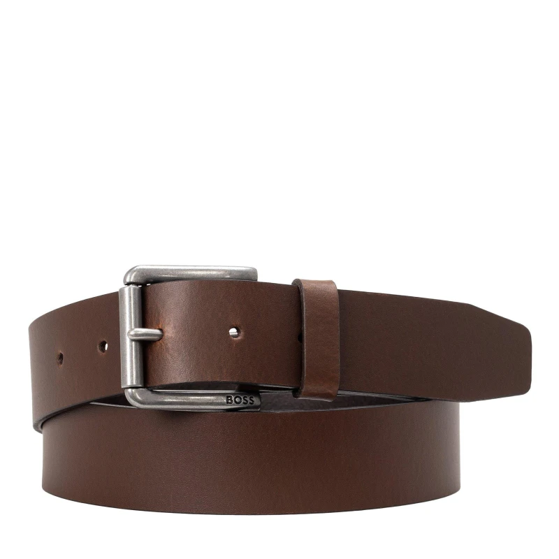 Image of Boss Mens Joris Leather Belt Dark Brown 203 male 36-38W 105