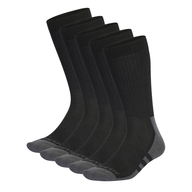 Image of adidas Aeroready Crew 6 Pack Socks Junior - Black 1 - 6