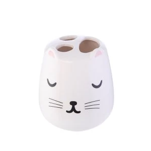 Image of Sass & Belle Cutie Cat Toothbrush Holder