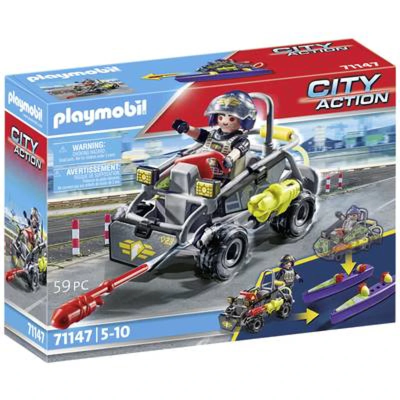Image of PLAYMOBIL Playmobil City Action SWAT multi-terrain quad bike 71147 71147