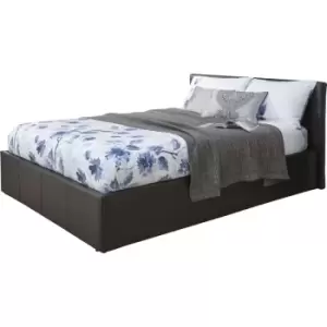 Image of End Lift Ottoman Bed 120cm Black - GFW