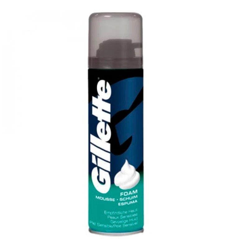 Image of Gillette Gillette Shave Foam Sensitive 200ml (Pack of 6) 97103 97103