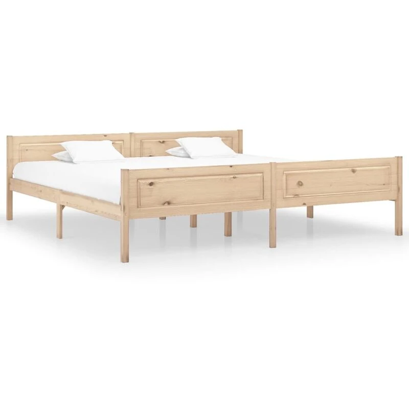 Image of VIDAXL Bed Frame without Mattress Solid Pinewood 200x200cm Vidaxl 8720286364130