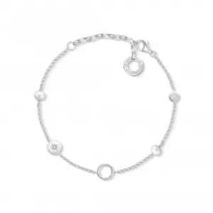 Image of Thomas Sabo Charm Club Pearl Charm Bracelet X0273-167-14-L19v